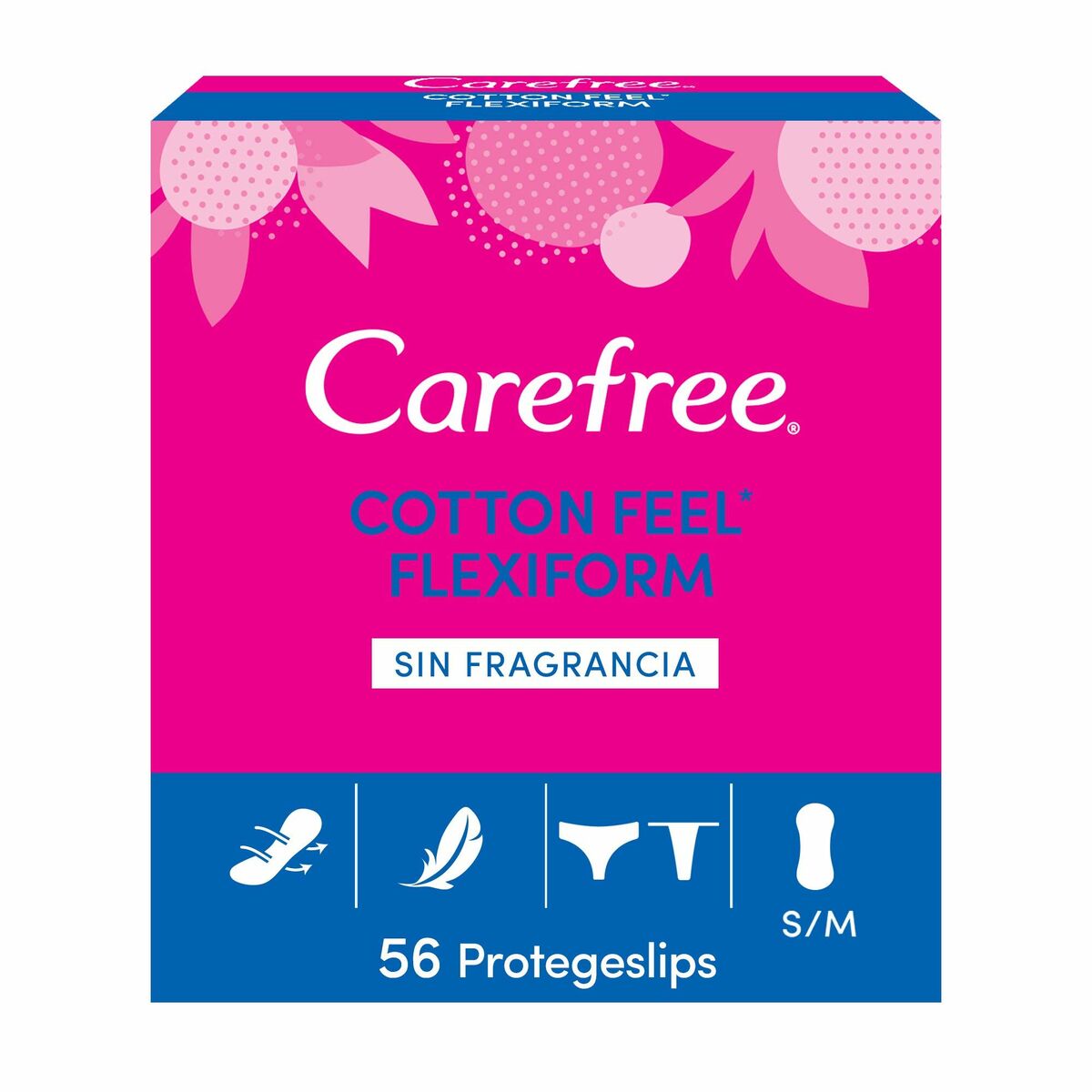 Flexible Panty Liner Carefree Carefree Flexiform Size S/M (56 uds)-0