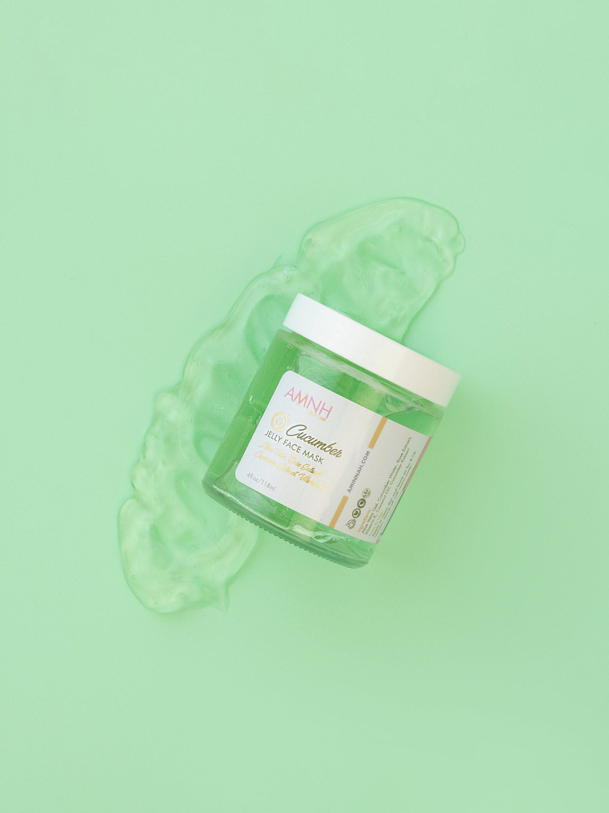 Mascarilla Facial de Gelatina de Pepino