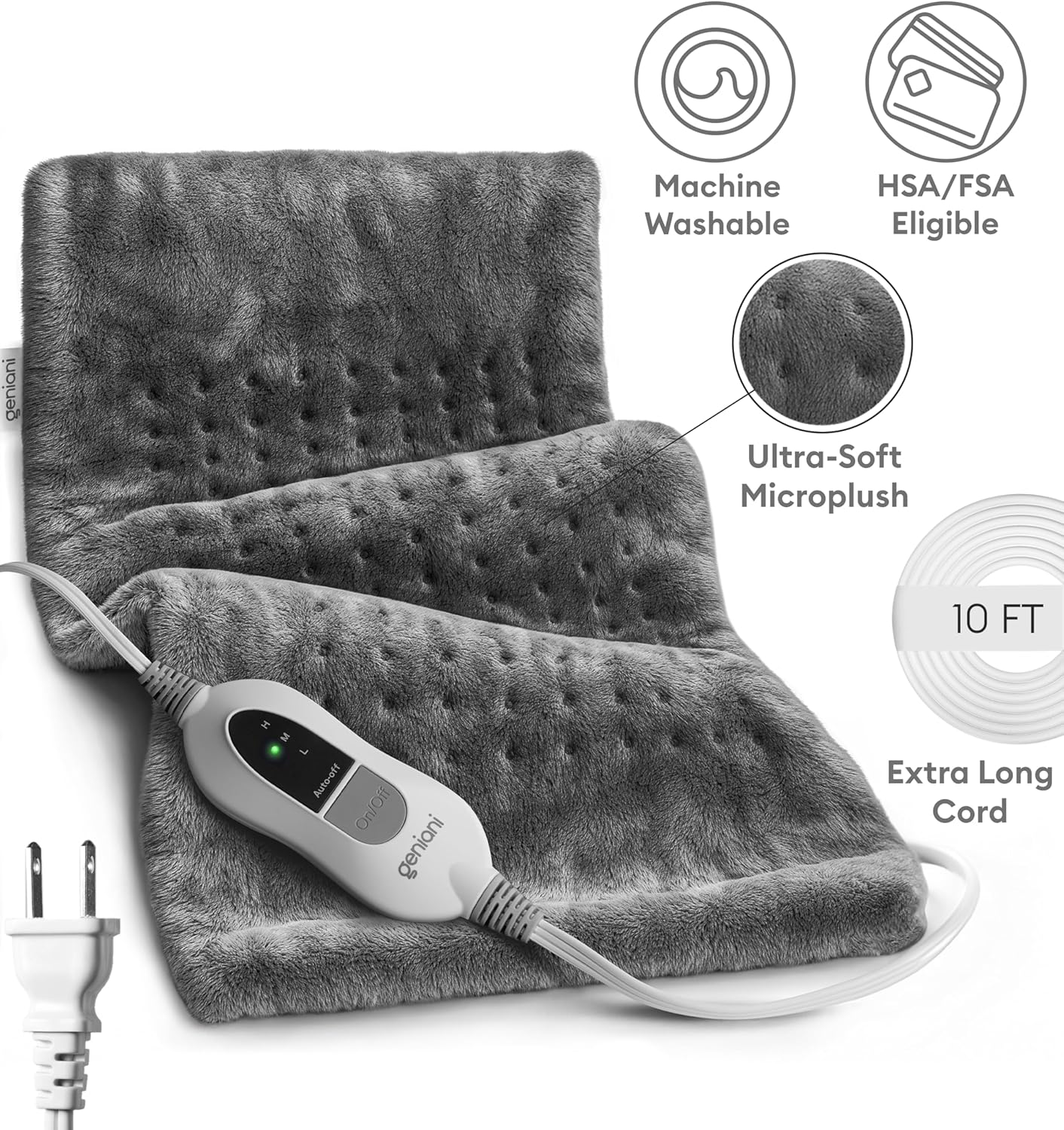 Heating Pad XL, Tabby Gray-3