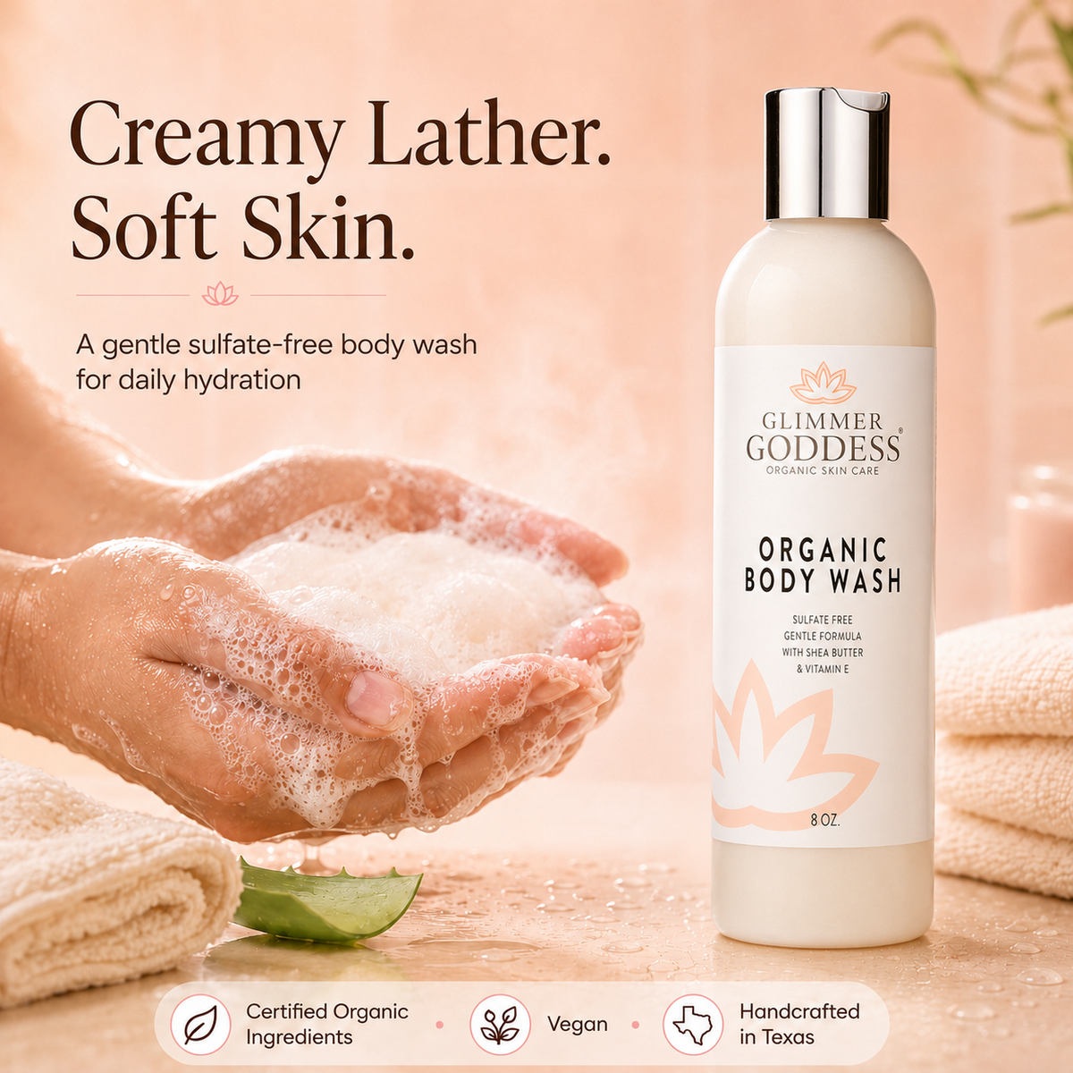 Organic Moisturizing Body Wash for Soft, Hydrated Skin-1
