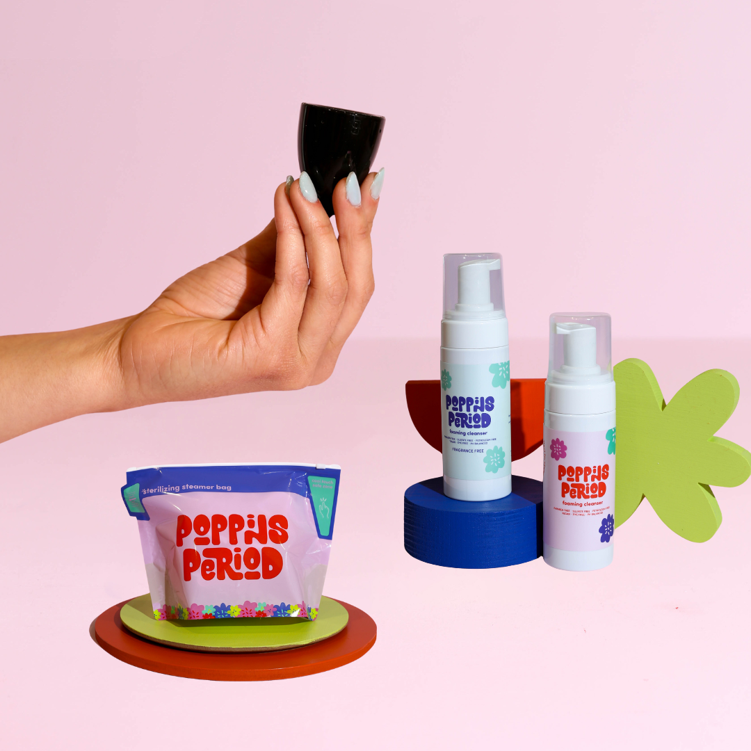 Kit de inicio de copa menstrual reutilizable