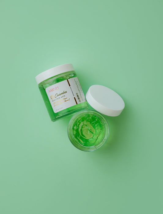 Mascarilla Facial de Gelatina de Pepino