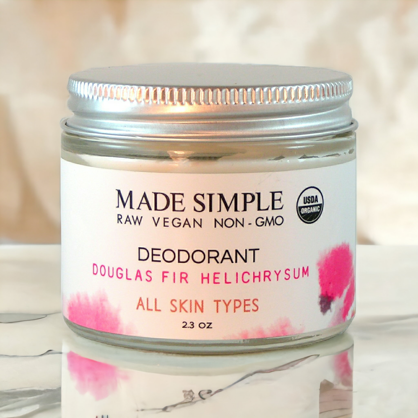 Douglas Fir Helichrysum Deodorant - Certified Organic, Vegan & Cruelty-free