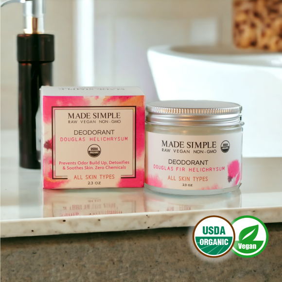 Douglas Fir Helichrysum Deodorant - Certified Organic, Vegan & Cruelty-free