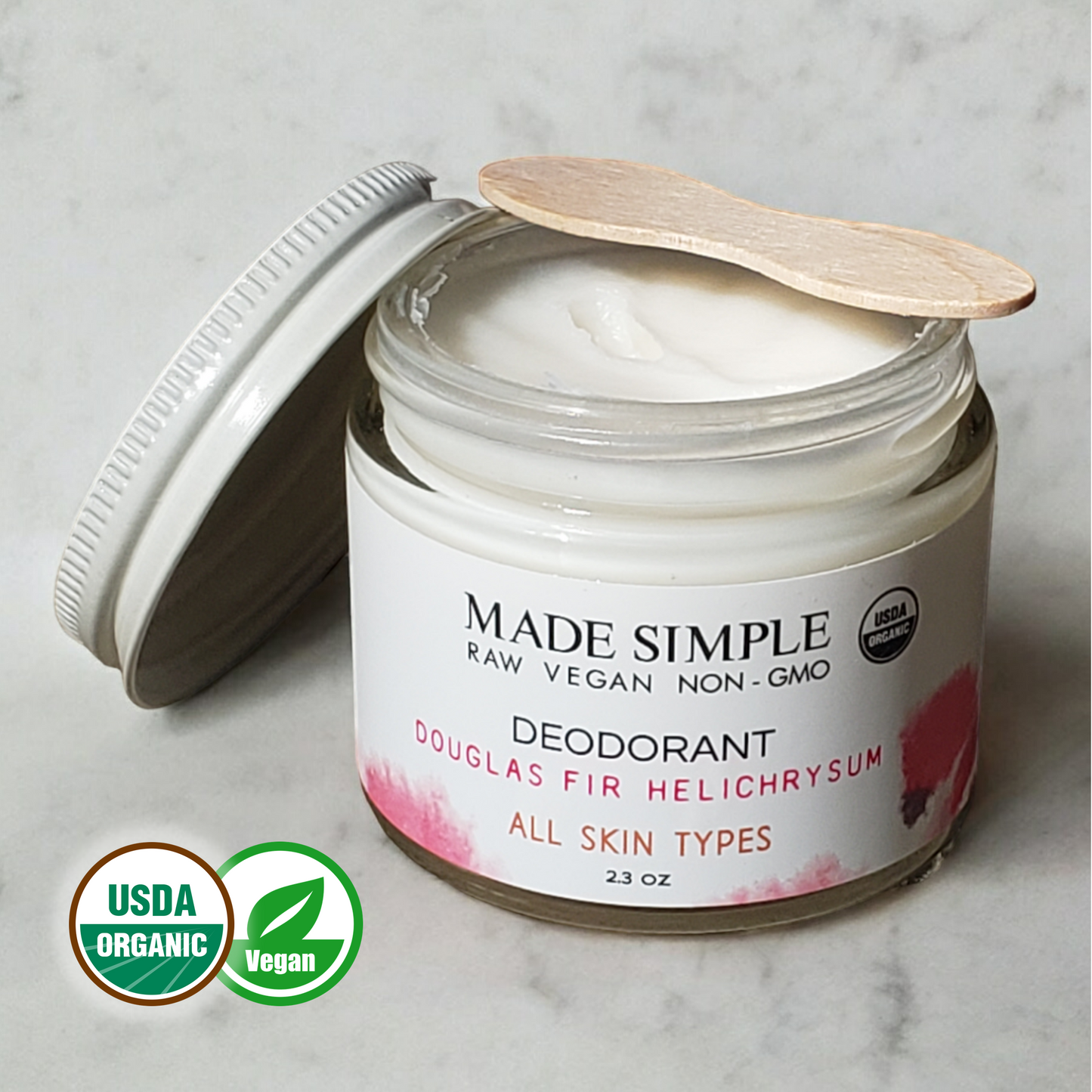Douglas Fir Helichrysum Deodorant - Certified Organic, Vegan & Cruelty-free