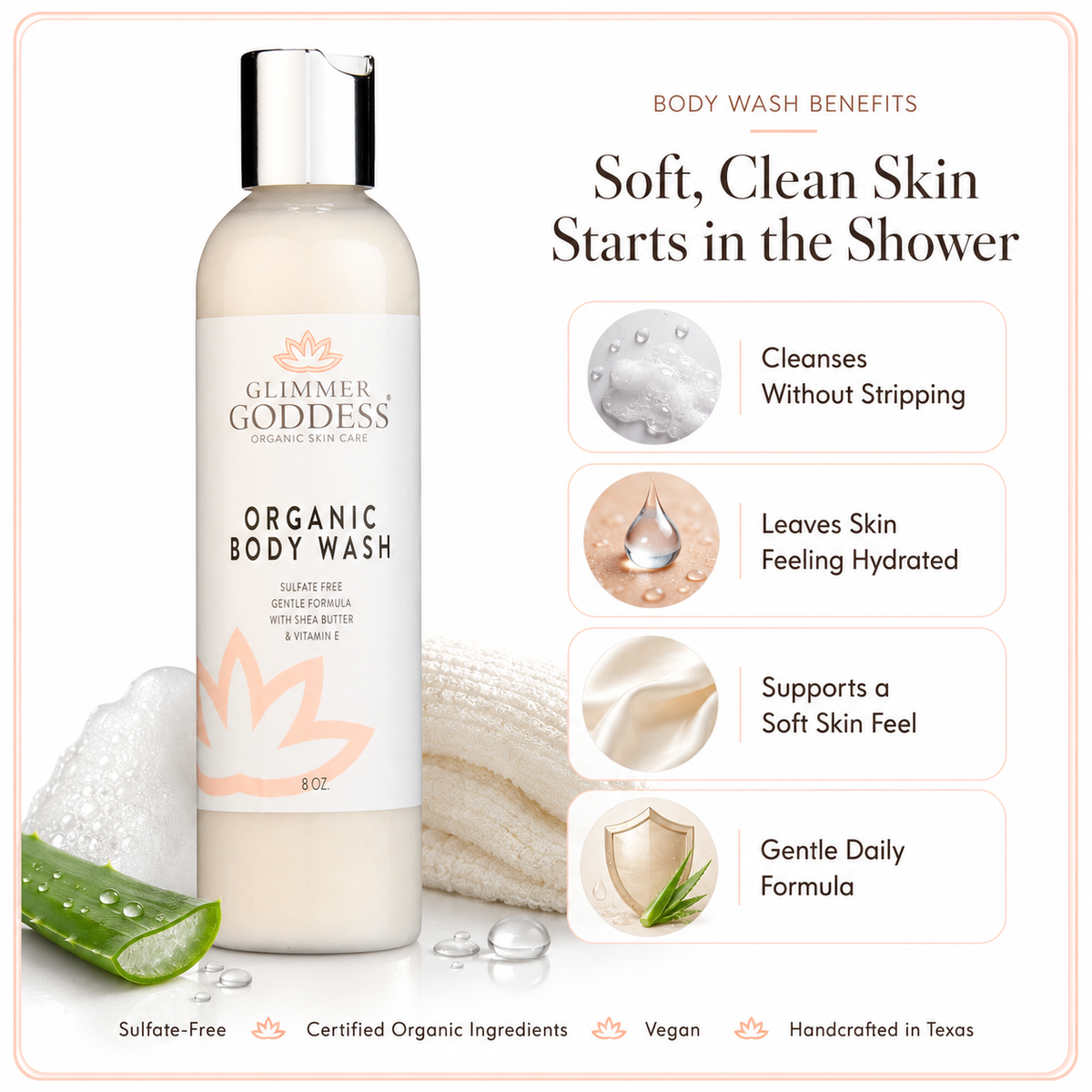 Organic Moisturizing Body Wash for Soft, Hydrated Skin-4